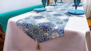 Table runner diy. How to make table runner at home.