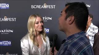 Jennifer Holland Carpet Interview for Give Me An A | Screamfest 2022