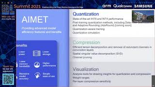 tinyMLSummit 2021 Qualcomm Tutorial: Advanced network quantization and compression through the AIMET