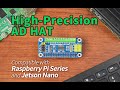 Waveshare High-Precision AD HAT For Series And Jetson Nano, ADS1263 10-Ch 32-Bit ADC