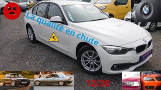 AVIS FIABILITÉ - LA BMW SÉRIE 3 F30 ESSENCE PASSE SON EXAMEN POUR SES 10 ANS.