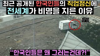 최근 공개된 한국인들의 직업정신에 전세계가 비명을 지른 이유