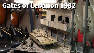 QUICK COMMISSION BUILD VIDEO MERKAVA Tank. GATES OF LEBANON 1982 DIORAMA 1/35 SCALE