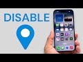 How To Disable Location on iPhone