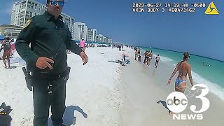 BODY CAM video from Ryan Mallett drowning at beach in Destin, Florida