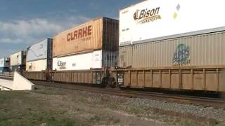 CN 8914 eastbound intermodal on The Rivers sub in Winnipeg