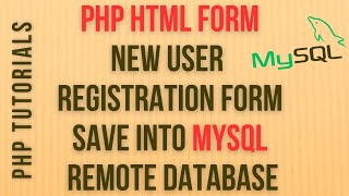 PHP insert save HTML Form Data to MySQL (phpmyadmin) database