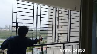 Hall Balcony Foldable Safety Grill Works | Olympia Opaline Sequel | Navalur, Chennai.