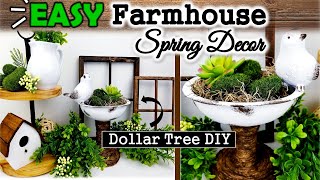 EASY DOLLAR TREE SPRING DECOR | FARMHOUSE SPRING DIY