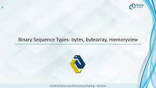 Python Binary Sequence Types: bytes, bytearray, memoryview