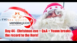 Seawolves Vendeeglobe 2024 - Christmas eve report + Q\u0026A - Yoann breaks the record to the Horn!