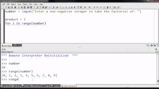 006 Writing a Simple Factorial Program Python 2