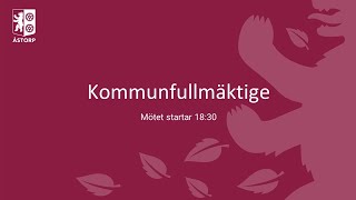 Kommunfullmäktige Åstorps kommun 2023-02-27