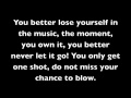 Lose Yourself by Eminem Lyrics