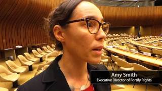 Interview with Mrs.Amy Smith  regarding 34th regular session of UNHCR council