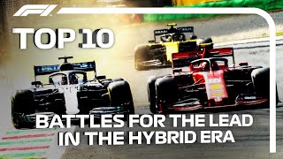 Top 10 Battles For The Lead Of The F1 Hybrid Era