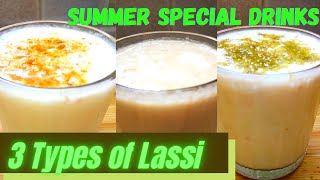 #42-Summer Special Yogurt Drinks-3 Types of Lassi-Salty Lassi/Almonds Pista Lassi/Brown Sugar Lassi