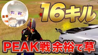 【神回】皇帝のチートプレイ！！１６キル無双！！【荒野行動】