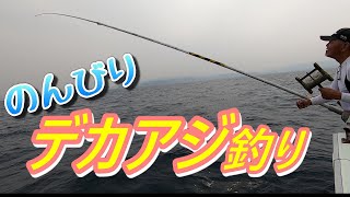 10mの竿とビニールのエサで大アジが釣れる　チョクリ釣り