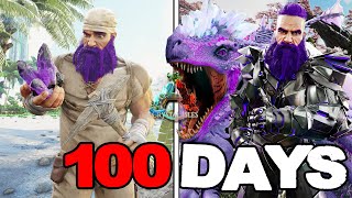 I Survived 100 Days Of Hardcore Ark Survival Evolved (Crystal Isles)