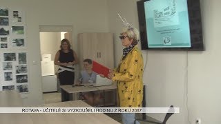 Rotava: Učitelé si vyzkoušeli hodinu z roku 2067 (TV Západ)