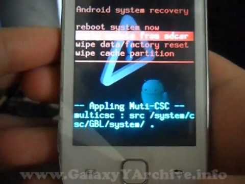 Installing ClockWorkMod Recovery on Samsung Galaxy Y Installing ClockWorkMod Recovery on Samsung Galaxy Y
