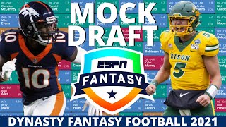 2021 Dynasty Fantasy Football Mock Draft - Dynasty Startup SuperFlex Mock Draft