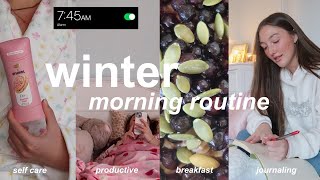 7am winter morning routine | productive \u0026 cozy