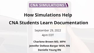 How Simulation Helps CNA Students Learn Documentation