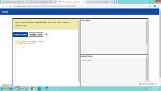Printing hello world in python | python for everybody | coursera Assignment solution | external tool