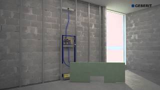 Geberit Wall Drain, Duofix - Installation