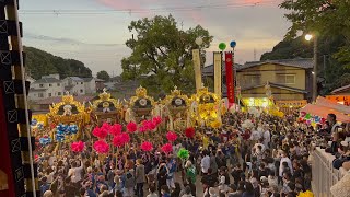 2022年10月16日荒川神社秋季例大祭 本宮 ６台練り