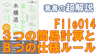 【著書超解説＃014】３つの簡易計算と ８つの仕様ルール