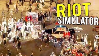 RIOT SIMULATOR! BEING THE RIOT POLICE! TEAR GAS AND BATONS - Riot Civil Unrest Early Access Gameplay