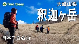 【日帰り登山】釈迦ヶ岳 春の 爽やか黄金の稜線ルート 大峰山系日本二百名山 太尾登山口から