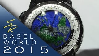 Paul Picot Firshire Megarotor Gmt World Time Grand Feu in smalto