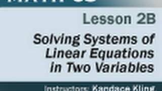 Math 65 - Lesson 2b