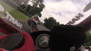 Ant Hart Ducati 916 CRMC Superbike race against Mike Smith on a ZXR750