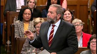 Tom Mulcair questions Speaker's 'neutrality' RAW