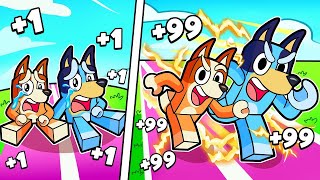 ROBLOX BUT EVERY SECOND BLUEY AND BINGO ARE FASTER! 😱