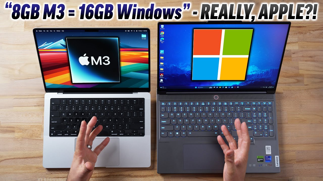 8GB M3 Mac Vs 16GB Windows PC - Did Apple LIE To You?! - YouTube