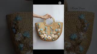 handmade jute bags design