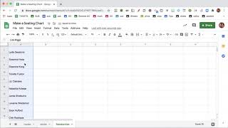 Randomize student names in a Google Sheets Spreadsheet