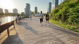 Walking at Songdo Central Park, Incheon, South Korea | Walk with me Ep. 1