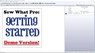 Sew What Pro Demo! - Tips to get you started with SWP!  How to use Sew What Pro, Getting Started.
