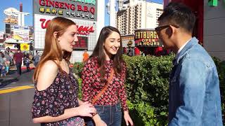 Magic in Las Vegas! Magician Louis Yan 甄澤權_Street Magic