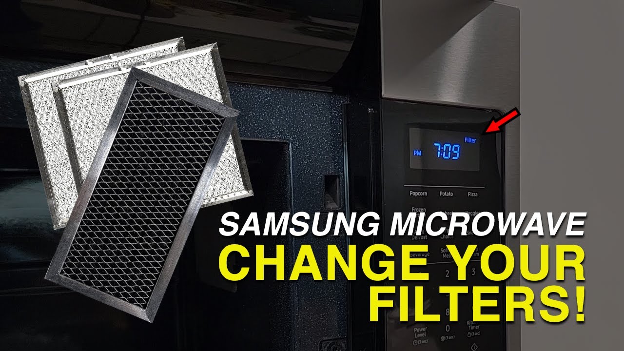 Change Your Microwave Filters! Samsung Microwave Filter Change. - YouTube