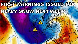 First Warnings Issued for Heavy Snow Next Week! 15th November 2024