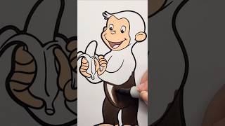 CURIOUS GEORGE Coloring Page #curiousgeorge #coloringpage #coloring #coloringmonkeys #kidsshorts