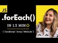 JavaScript forEach (in 1.5 min)
